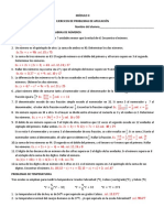 Problemas de Aplicación Álgebra