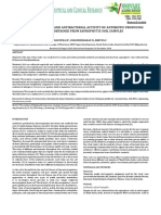 Screening, Isolation, and Antibacterial Activity of Antibiotic Producing Bacteria Obtained From Saprophytic Soil Samples