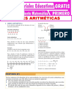 Serie Aritmética para Primer Grado de Secundaria