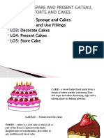 Core 3: Prepare and Present Gateau, Torte and Cakes