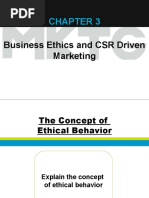 Business Ethics and CSR Driven Marketing