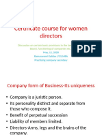 Certificate Course For Women Directors