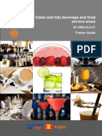 Clean and Tidy Beverage and Food Service Areas: D1.HBS - CL5.01 Trainer Guide