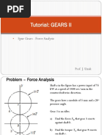 Tutorial: GEARS II: Spur Gears - Force Analysis