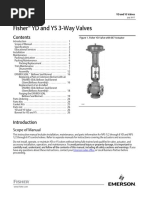 Fisher YD and YS 3 Way Valves: Scope of Manual