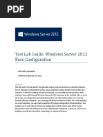 wIN seRVER 2012 Test Lab Guide