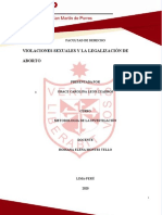 Tesis Violaciones Sexuales y La Legalización de Aborto