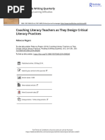 Coaching Literacy Teachers As They Design Critical Literacy Practices PDF