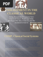 Enslavement in The Classical World