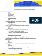 Oral Communication - Pretest - Post Test