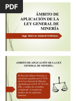 4 - Ambito de Aplicacion de La Ley General de Mineria PDF