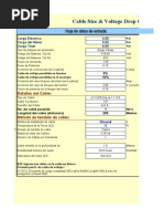 Tamaño Del Cable y Cálculo de Caída de Voltaje