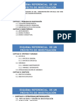 Esquema Referencial de Un Proyecto de Investigación