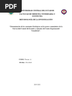 Determinación de Las Constantes Fisiológicas en Los Perros