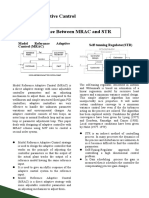 Assignment (1) Robust and Aduptive Cantrol Difference Between MRAC and STR