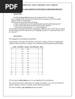 Soultion To Assignment On Multiple Linear Regression: NAME: CHINMAY JAPE:: SAP NO.: 80203190079:: DATE: 10/08/2020