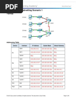 8.1.4.7 Packet Tracer - Subnetting Scenario 1