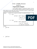 Trigonometric Integrals