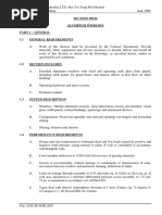 SECTION 08520 Aluminum Windows Part 1 - General 1.1 General Requirements