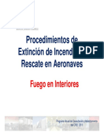 Procedimiento de Extinción de Incendios y Rescate en Aeronaves, 4 Parte