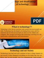 Advantage and Disadvantage of Technology: Prepared by Ziyad Siso