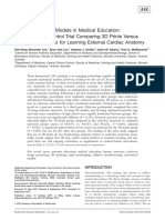 Use of 3D Printed Models in Medical Education - A Randomized Control Trial Comparing 3D Prints Versus Cadaveric Materials For Learning External Cardiac Anatomy PDF