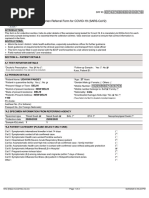 Icmr Specimen Referral Form For Covid-19 (Sars-Cov2) : (If Yes, Attach Prescription If No, Test Cannot Be Conducted)