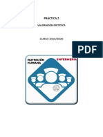 Cuadernillo Practica 2. Valoración Dietética