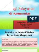 Strategi Pelayanan Di Komunitas