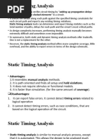 Static and Dynamic Timing Analysis