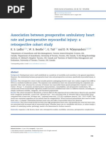 Association Between Preoperative Ambulatory Heart Rate and Postoperative Myocardial Injury: A Retrospective Cohort Study