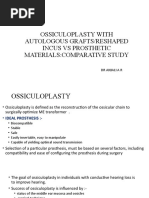 Ossiculoplasty With Autologous Grafts/Reshaped Incus Vs Prosthetic Materials:Comparative Study