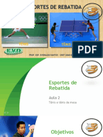 Esportes de Rebatida. Aula 2. Tênis e Tênis de Mesa. Rio 2016 Versão 1.0