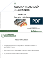 Bromatología Tema 7. Pescados y Mariscos