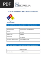 Hoja de Seguridad Tripolifosfato de Sodio PDF