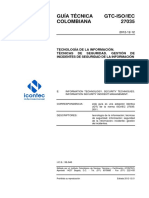 27035gtc-Iso-Iec27035 Técnicas de Seguridad. Gestión de Incidentes de Seguridad de La Información