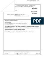 University of Cambridge International Examinations International General Certificate of Secondary Education Biology Paper 1 Multiple Choice May/June 2006 45 Minutes