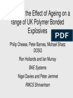 Studies On The Effect of Ageing On A Range of UK Polymer Bonded Explosives