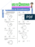 Ejercicios de Circunferencia para Primero de Secundaria PDF