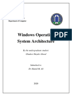 Ghadeer Haider - Windows OS Architecture