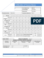 Calibration of Coarse Sieves: Sieve 9.5 MM OEO-19-ENS-20