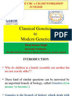 Classical Genetics To Modern Genetics: GSBTM N-BT-CBC E-Crash Workshop JUNE2020