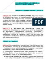 La Impugnación de Las Resoluciones de La Administración Del Trabajo