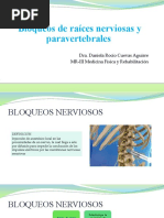 Bloqueos de Raíces Nerviosas y Paravertebrales