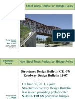 Plans Review Group: New Steel Truss Pedestrian Bridge Policy