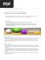 Gamma 2.2 Setup or Linear Workflow: Before You Start
