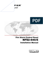 NFS2-640/E: Fire Alarm Control Panel Installation Manual