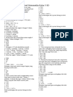 Soal Matematika Kelas 3 SD