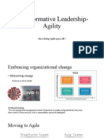 Transformative Leadership-Agility: How Being Agile Pays Off !