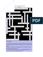 Crucigrama de Bioquimica